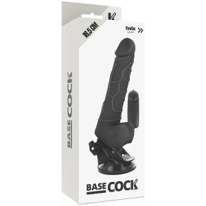 BASECOCK - REAALNE VIBRAATOR KAUGJUHTIMISEGA 18,5 CM